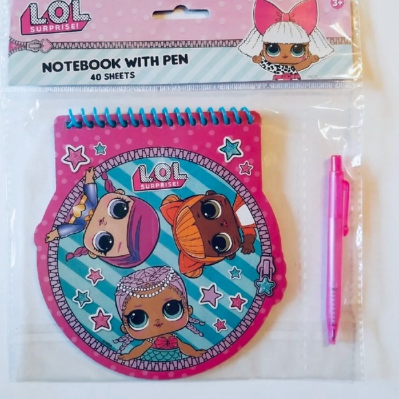 Lol Surprise Dolls notebook with pink pen - Picture 4 of 4
